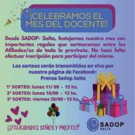 SADOP Salta celebra, con importantes sorteos, el mes del Docente
