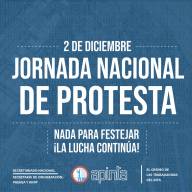 APINTA: Mañana jornada nacional de protesta con cortes de rutas