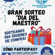 ADP  brindará un merecido reconocimiento a sus afiliados por el DÍA DEL MAESTRO sorteando fabulosos premios en directo por Canal 10 Salta, el próximo 18 de setiembre 
