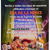 SMATA, y la gran fiesta de la Niñez, este sábado en el Complejo Recreativo “Pedro Coronel”