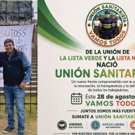 SUTOSS: Este viernes la Lista UNIÓN SANITARISTA, competirá en las elecciones que se realiza para renovar autoridades en el gremio.