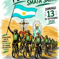 SMATA. Realiza, el 13 de setiembre, la 7ma. bicicleteada del Milagro, desde el Cruce de Güemes hasta la Catedral de Salta